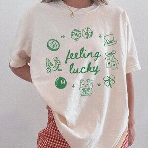 Feeling Lucky St Patricks Day Shirt, Cute Saint Patricks Day Gift Tshirt